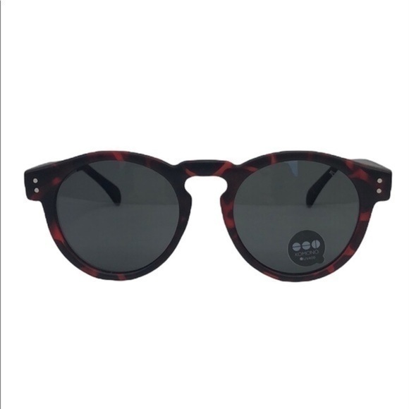 KOMONO Clement Tortoise Silver Sunglasses (NEW) ? red round main image 8
